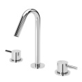 Double Handle Sink Brass Chrome Faucet